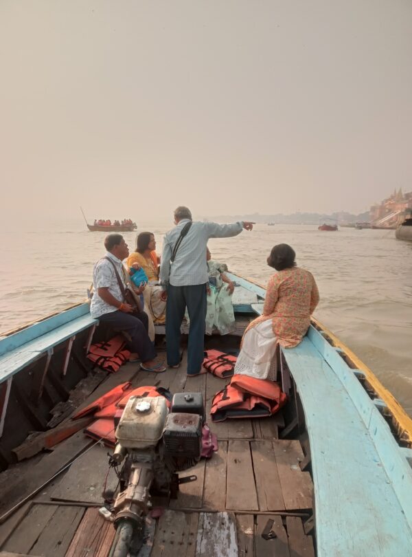 Ganga River boat ride Varanasi pilgrimage tour Sharma Yatra